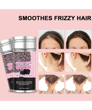 Hair Wax Stick Styling Balm Stick Bangs Anti Frizz Balm Hair Edge Clay Non-greasy Styling Pomade for Flyaway Frizzy Edge 75g - Buy Online on GoSupps.com