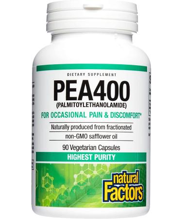 Natural Factors PEA400 - 90 Vegetarian Capsules for Enhanced Wellness - Buy Online on GoSupps.com