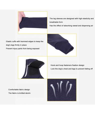 Dog Elbow Brace Protector Breathable Elbow Protector Pads Comfort Highly Elastic Lick Proof Elbow Brace Immobilizer Support for Postoperative Recovery Wound Wrapping Black(L) - Buy Online on GoSupps.com