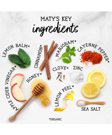 Buy Maty's Organic Cough Syrup - Honey Lemon & Cinnamon - 6 fl oz | Natural Relief for Coughs - International Shipping Available - Buy Online on GoSupps.com