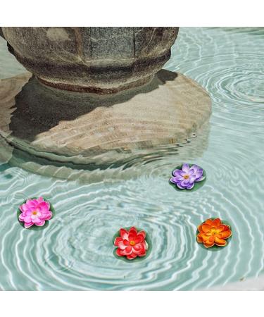 10 Pieces Artificial Seerose Floating Lotus Blossom - Realistic Decoration for Garden Pond & Aquarium | AUPAWDY - Buy Online on GoSupps.com