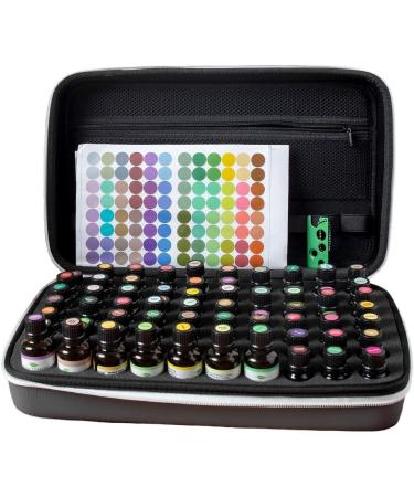 Plant Therapy Essential Oil Storage Case for 70 Bottles - Gray/Dark Gray | Includes Top Labels and Bottle Opener - Buy Online on GoSupps.com