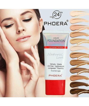 Foundation Full Coverage Soft Matte Liquid Foundation Makeup Cream Flawless Smooth Waterproof Lightweight 24H Long Lasting New Formula Tube Pack 60g (Pack of 1) 104 Beige Buff - Buy Online on GoSupps.com