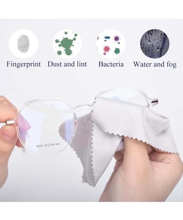Microfiber Glasses Cleaning Cloth - Scratch Resistant Lint-Free Wipes for Eyeglasses Camera Phone & Screens - 2 Pack - Buy Online on GoSupps.com
