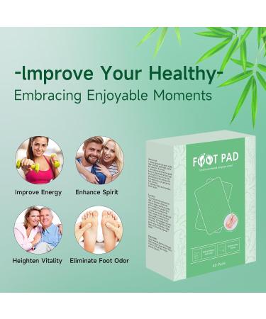 40PC Ginger Foot Pads | Deep Cleansing Foot Patches for Stress Relief Improved Sleep & Relaxation - International Shipping Available - Buy Online on GoSupps.com