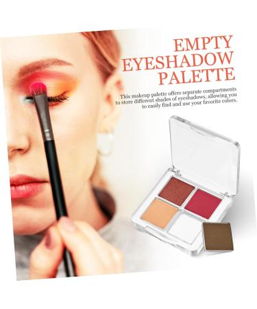  minkissy minkissy 6 Piece Empty Eyeshadow Palettes Transparent Square Makeup Tray for Lipstick Highlighters Organize Your Makeup with Style - Buy Online on GoSupps.com