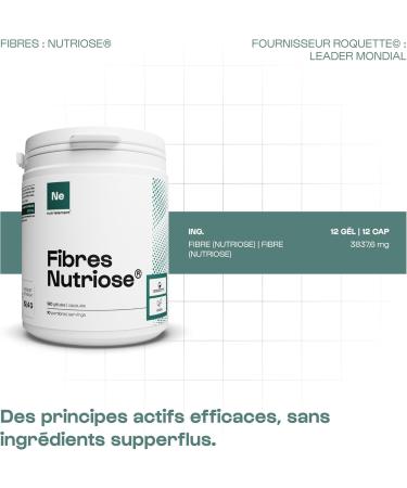 Nutri-Fibres 120 Capsules 3837.6 mg per dose 85% Fiber Appetite Suppressant Sasiety Effect Weight Loss and Slimming Protection of Intestinal Flora Nutrielement - Buy Online on GoSupps.com