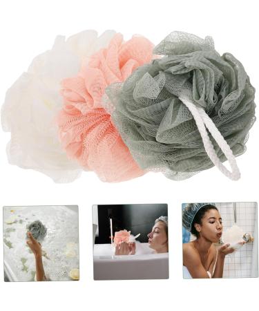 FOMIYES 3pcs Shower Ball Loofah Set | Bathing Sponges & Shower Head Adapter for Enhanced Shower Experience - Buy Online on GoSupps.com