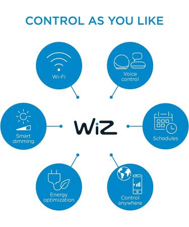 WiZ Connected 60W Daylight Smart WiFi Light Bulb | Dimmable 5000K | Compatible with Alexa & Google Home | No Hub Required | 1 Count - Buy Online on GoSupps.com