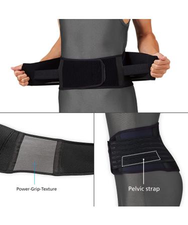 Adjustable Zamst Back Belt - Support for Acute Pain Spondylolysis & Sports - Breathable XXL Lower Back Bandage - Buy Online on GoSupps.com
