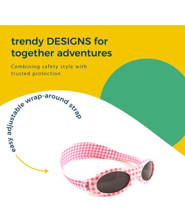 Baby Banz Adventure Sunglasses Pink Check 2-5 Years - UV Protection for Kids - Buy Online on GoSupps.com
