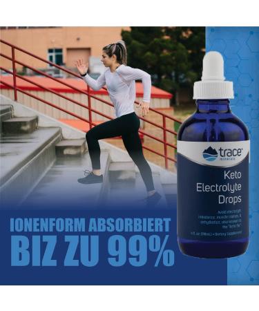 Trace Minerals Keto Electrolyte Drops | Full Spectrum Electrolytes | Gluten-Free Vegan | 24 Portions (118 ml) | Avoid Dehydration & Muscle Cramps - Buy Online on GoSupps.com