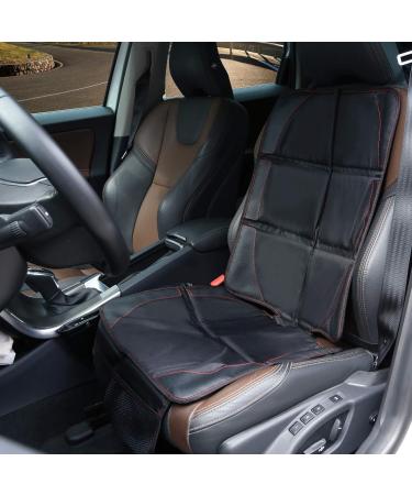 LIHAO Universal Car Seat Mat Cover - Waterproof Leather Protector with Organizer (Black) - Buy Online on GoSupps.com
