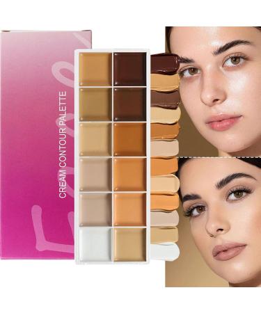 Concealer Palette - Contour Sculpting Face Cream | Complexion & Dark Circle Concealer for Mature Women for Travel Wedding Evening Office Date - Buy Online on GoSupps.com