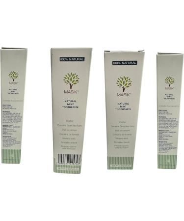 Masik Natural Toothpaste Whitening & Sensitive Teeth | Dead Sea Salt | Stain & Plaque Remover | Bleeding Gums & Canker Sore Care | Floride & SLS-Free | Non-Foaming | Made in Israel (Mint 3-Pack) - Buy Online on GoSupps.com