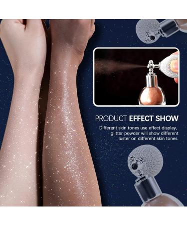 Erinde Body Glitter Spray - Shimmering High Gloss Makeup Spray for Women - Champagne Gold - Buy Online on GoSupps.com