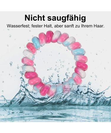 JessLab Spiral Hair Ties - 10 Pack Traceless Plastic Coil Hair Accessories for Women & Girls | No-Damage Ponytail Holders in Assorted Colors - Buy Online on GoSupps.com