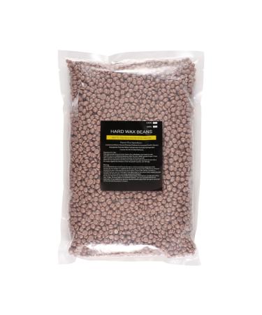1000 g of professional stepless hair removal wax pearls natural vegetable hard wax pearls for face full body legs armpits bikini pearl wax beans (chocolate)