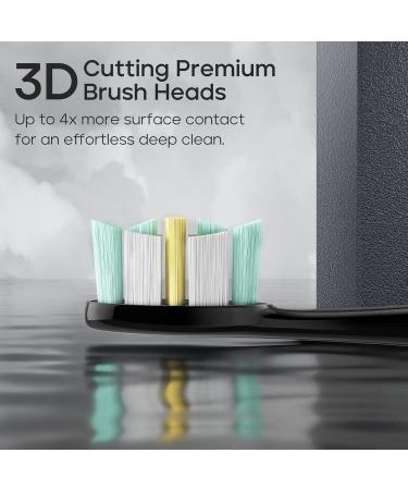 SEAGO SG-982 Replacement Brush Heads - 4 Pack Electric Toothbrush Heads Black - Best Price & Fast International Shipping - Buy Online on GoSupps.com