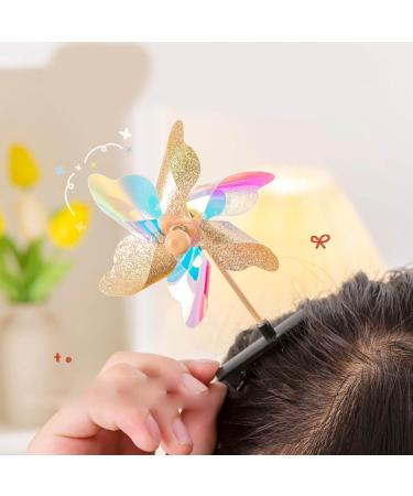 HOHOKANG 10Pcs Y2K Style Barrettes Colorful Windmill Hairpins Rotatable Little Girls Taking Photo Hair Clip Windmill Headwear - Buy Online on GoSupps.com