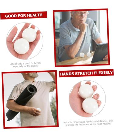 Clispeed Massage Fitness Balls - 2 Sets for Hand Relaxation & Stress Relief - Marble Stress Reduction Balls 5.3x5.3cm - Ideal for International Shipping - Buy Online on GoSupps.com