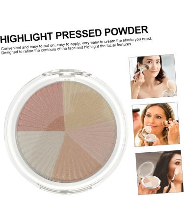 BELLIFFY 1 Box Highlight Powder Highlighting Highlighter Compact Powder Shimmer Powder for Face Plastic Shell - Buy Online on GoSupps.com