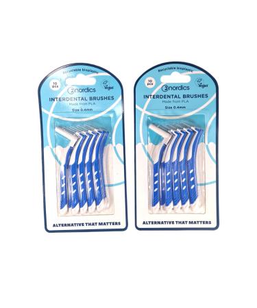 Interdental toothbrushes 20 pieces from Nordic Soft and bioplastic