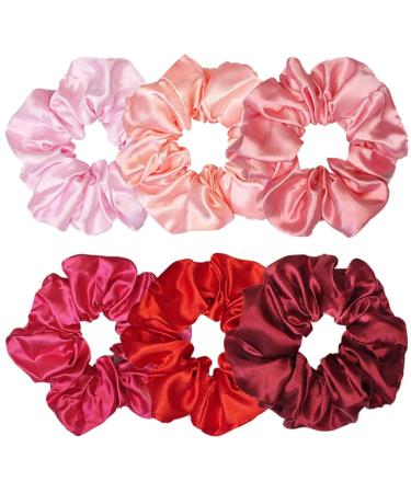 24 Pcs Satin Silk Hair Scrunchies - Fashion Hair Ties for Women and Girls - Multi-colored Hair Accessories - 4.5 Inch - Buy Online on GoSupps.com