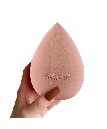 Beaut XL Pointed Egg Beauty Blender- 4x3" Mega Makeup Sponge for Streak-Free Blending Contouring Setting Makeup Foundations Powders Creams- Makeup Blender Sponge for Face & Body