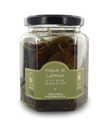 La Nicchia Pantelleria Caper Leaves in Extra Virgin Olive Oil 220g - Authentic Italian Delicacy for Global Shipping - Buy Online on GoSupps.com