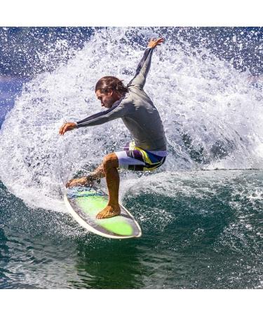 WOOWAVE 7ft Premium Surfboard Leash | Yellow/White 7mm Leg Rope for All Surfboards - Buy Online on GoSupps.com