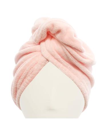 Easy To Use & Super Absorbent Microfiber Hair Turban Pink Pink - Turban