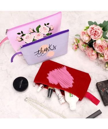 Sinzip Cotton Canvas Makeup Bag 10-Piece Set | Multi-Purpose Travel Toiletry Pouch | DIY Craft & Pencil Bag | Blank Cosmetic Bag with Zipper and Strap | Multicolor 02 - Buy Online on GoSupps.com