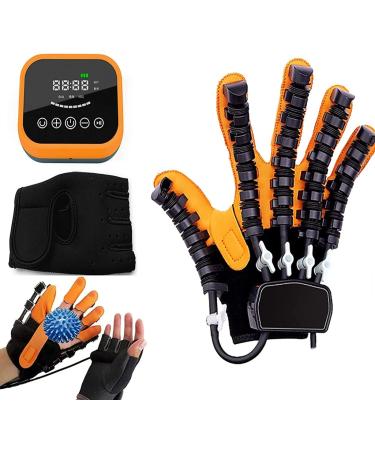 Rehabilitation Gloves Finger Orthoses Long-Term Relief Finger Cramps for Stroke Hemiplegia Hand Function Recovery Left X-Large