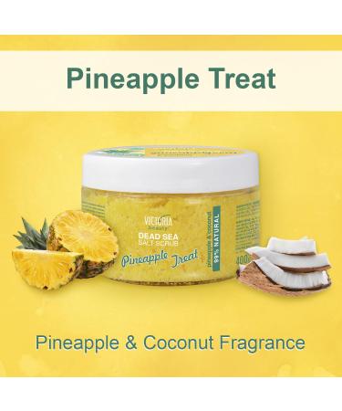 Victoria Beauty Totes Sea Body Peeling - Dead Sea Exfoliating Salt Scrub for Face & Body | Natural Pineapple & Coconut Scent (400g) - International Shipping Available - Buy Online on GoSupps.com