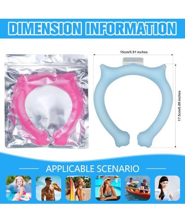 3 Pcs Reusable Cooling Neck Wraps - Hands Free Gel Ice Pack for Neck Heat Relief | Wearable Neck Cooler for Summer Outdoor Sports - Freeze Below 64 F - Buy Online on GoSupps.com