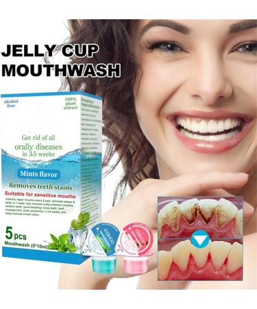 Oralheal Jelly Cup Mouthwash - Restore Oral Health & Combat Bad Breath | 3 Boxes | Fivfivgo - Buy Online on GoSupps.com