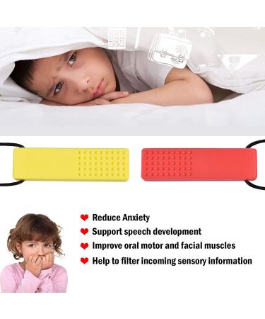 Chew Necklace Set for Sensory Kids - 4PCS Silicone Autism Chew Necklaces for Biting Needs, ADHD, Oral Motor - Boys and Girls - Buy Online on GoSupps.com