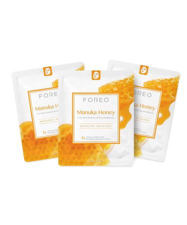 Foreo Manuka Honey 3-Pack for Dry Skin - Anti-Aging Nourishing & Vegan | Compatible with UFO Devices - Buy Online on GoSupps.com