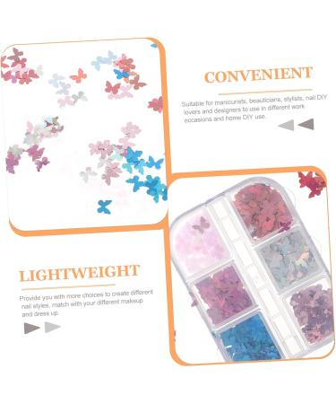 Healeved Nail Decorations 20 Boxes Nail Butterfly Sequins Flatback Rhinestones Nail Rhinestone Butterflies Nails Nail Glitter Flakes Butterflies Nail Decal Hair Glitter Nail Decals Pvc - Buy Online on GoSupps.com