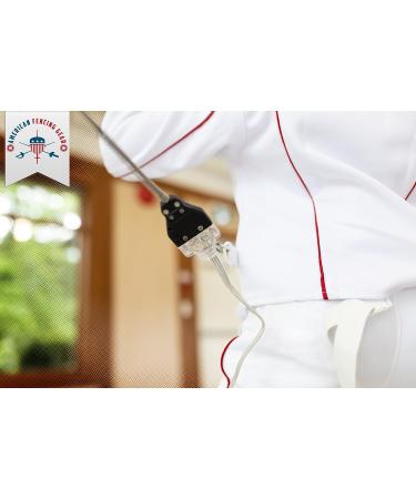 Set of 2 Epee Body Cords for Fencing Sport - Clear Ends with Clear Wire - Buy Online on GoSupps.com