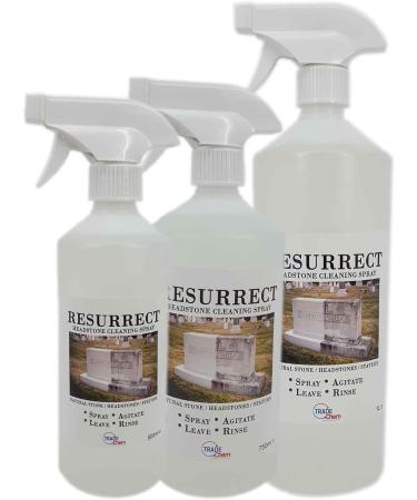 Gravestone and Headstone Cleaner Spray 1L Resurrect - Buy Online on GoSupps.com