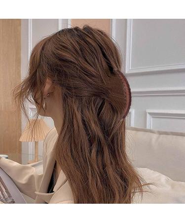 Hair Clincher Combs - Vintage Clincher Combs Clamp Grip Fishtail Hair Clip Ponytail Banana Clip for Women Girls Hair Accessories Coffee - Buy Online on GoSupps.com