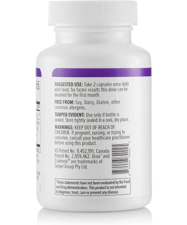 Buy bioTE Nutraceuticals Urox+ for Bladder Health | 60 Capsules - Natural Support for Optimal Health - Buy Online on GoSupps.com
