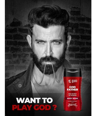 Beardo Godfather Body Wash for Men - Luxurious Lather Refreshing Shower Gel & Licorice Extract - 200ml (6.7 fl oz) | Shop Internationally - Buy Online on GoSupps.com