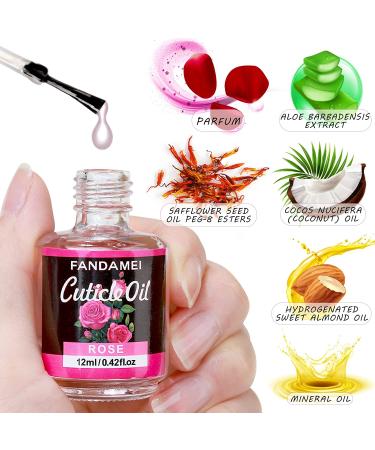 FANDAMEI Nail Buffers and Files Manicure Kit with 3 Nail Files, 2 Nail Buffers, Cuticle Nippers, Pusher, Peeler, Cuticle Oil, and Nail Brush - A-Rose - Buy Online on GoSupps.com