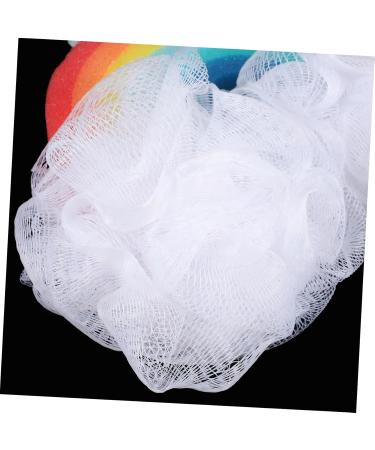 Housoutil 3pcs Rainbow Bath Sponge Set - Exfoliating Bath Balls & Facial Scrubbers for Infants & Adults - Colorful Shower Poufs for Soft Skin Care - Buy Online on GoSupps.com