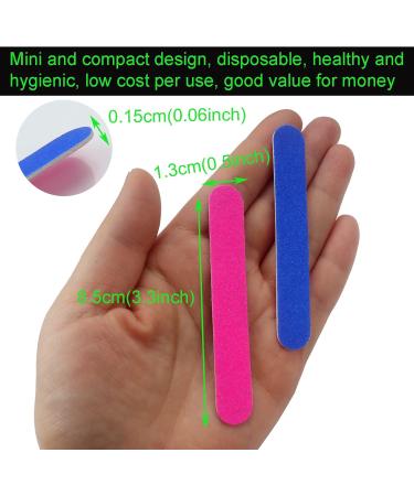Roellgs 100 Pieces Professional Nail File Double Sided Disposable Nail File Professional Care Mini Nail File for Girls - Buy Online on GoSupps.com