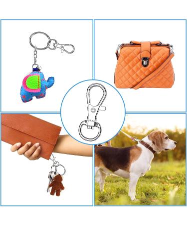 20pcs Swivel Snap Hooks with Key Rings for DIY Crafts & Jewelry Making - Lobster Claw Clasp Keychain Clips for Lanyards & Christmas Decor - Buy Online on GoSupps.com