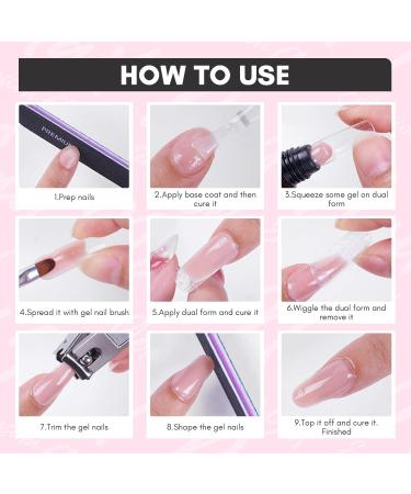 Makartt 50ML Poly Nail Gel Builder Extension Gel - White Pink Nude Clear Rosy Gel for DIY Salon Design - Quality-VIP - Buy Online on GoSupps.com
